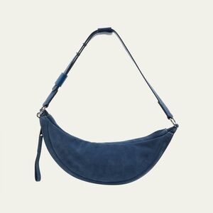 PROENZA SCHOULER WHITE LABEL Stanton Sling Suede Shoulder Bag Blue Suede BeltBag